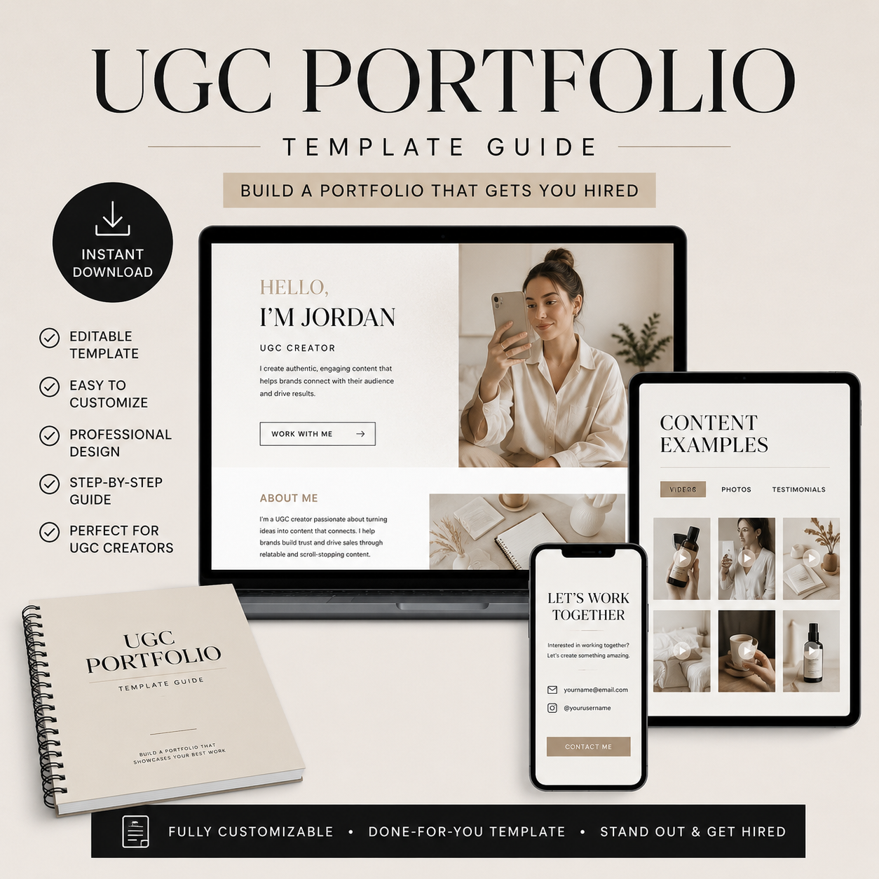 UGC Portfolio Template Guide